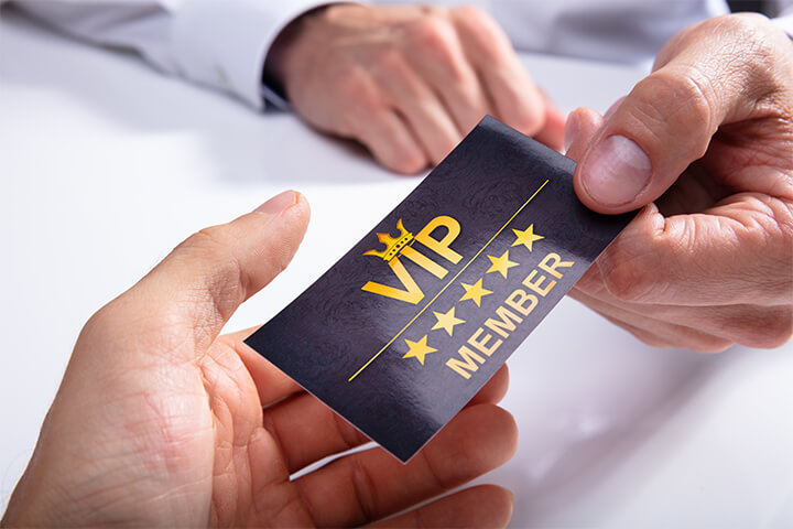 A VIP Member card.