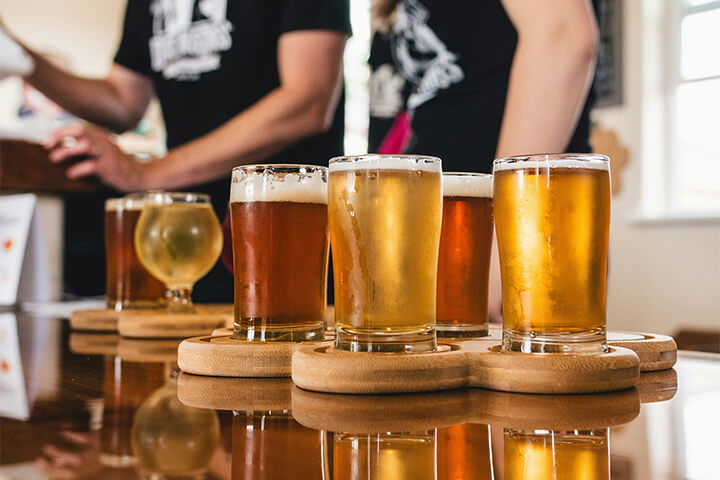 A wealth of beer options.