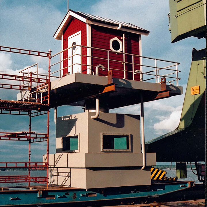 View of the interior structure.