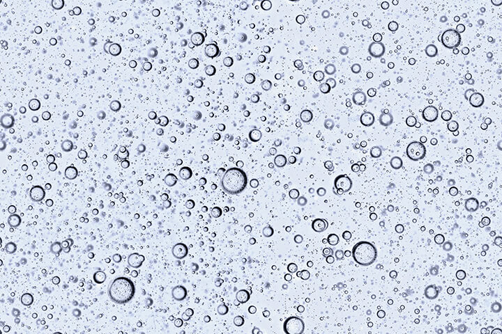 Soda water as a palate cleanser.