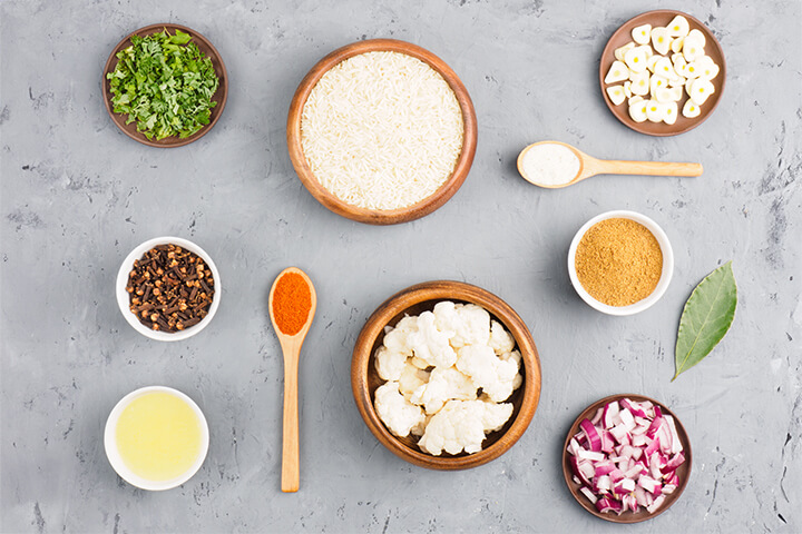 Ingredients are organized.