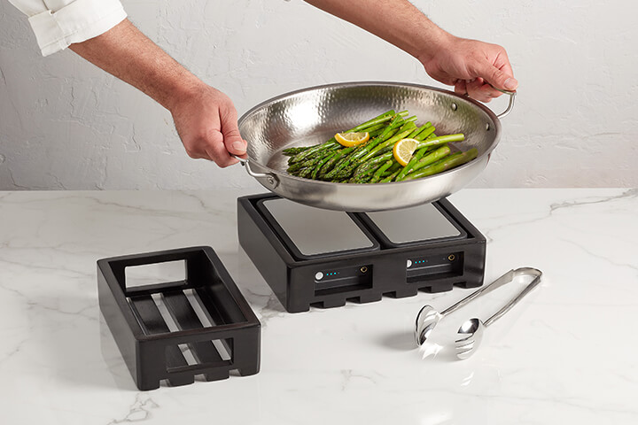 Two BuffetBoost Warming Blocks by American Metalcraft.