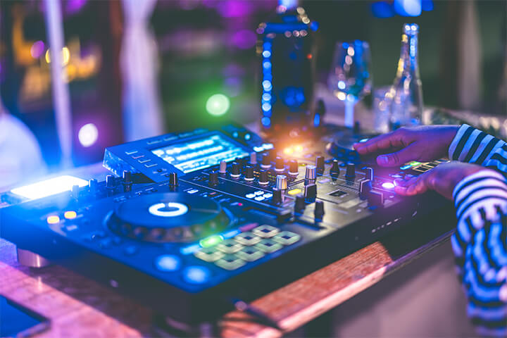 DJ equipment.