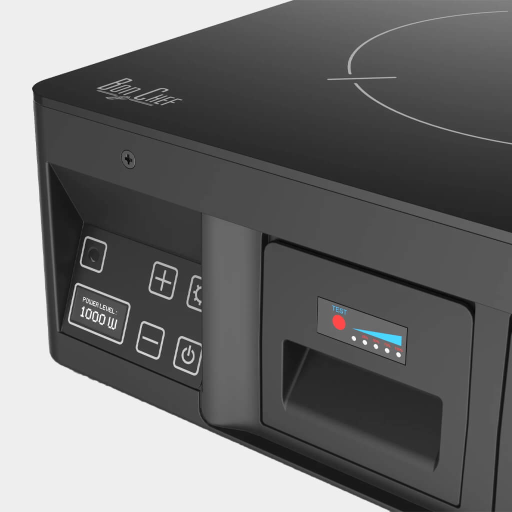 FreeRANGE features a solid-state induction design. Warming mode is fast, efficient, and ultra quiet as there are no active fans or moving parts.