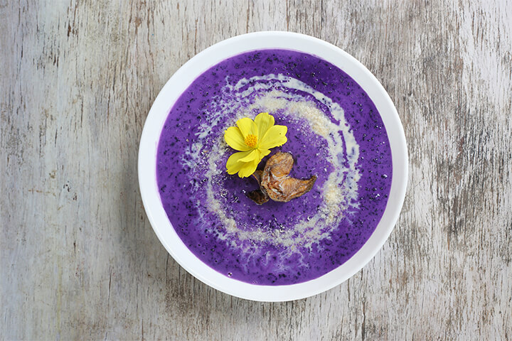 ube champorado