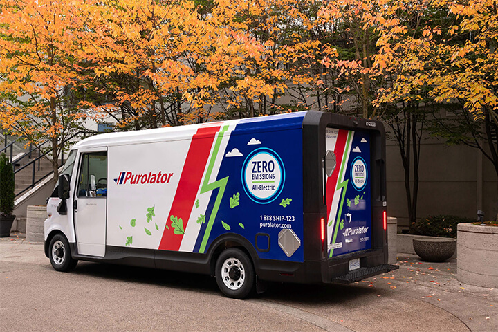Purolator truck