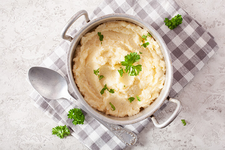 Cauliflower mash.
