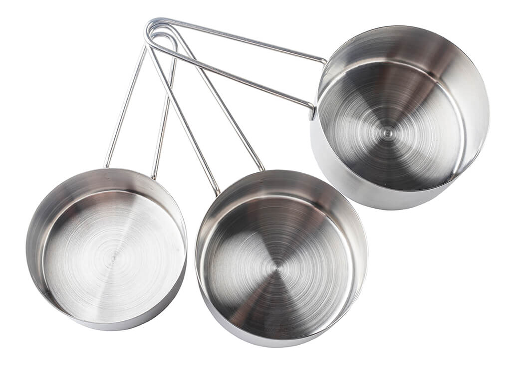 Stainless steel side servers by Tablecraft.