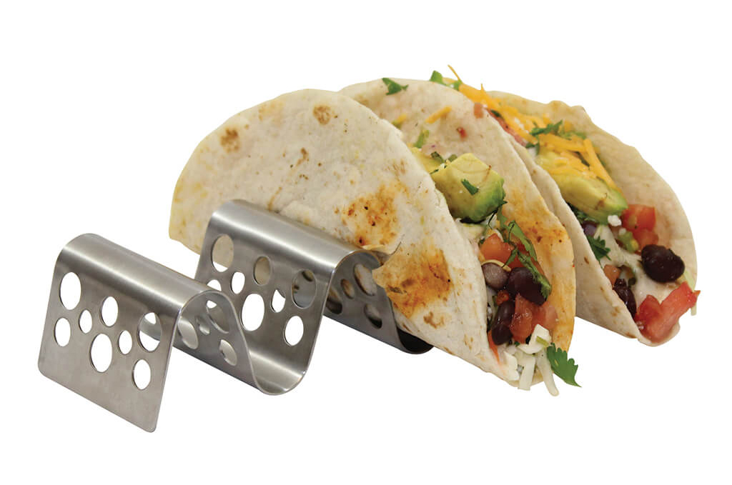 Tacos in taco taxi, perfect for flights.