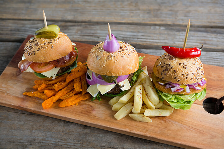 Flight of sliders.