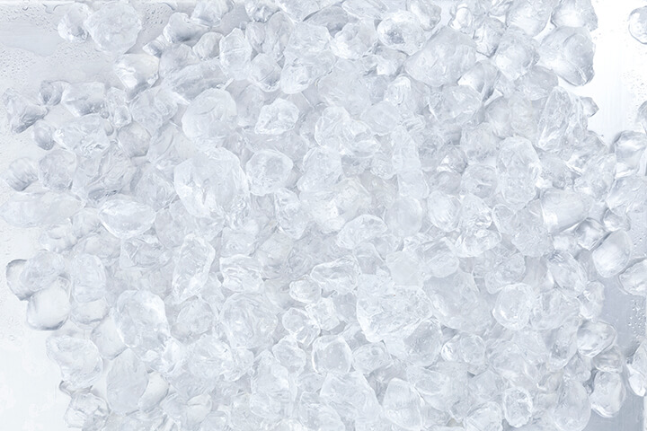 A fresh pile of nugget ice.