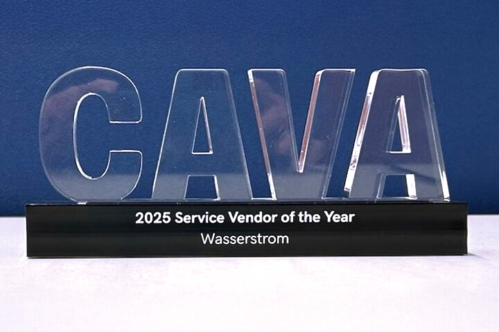 CAVA award trophy. 
