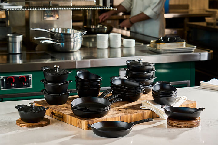 Le Creuset's complete Gourmand collection.