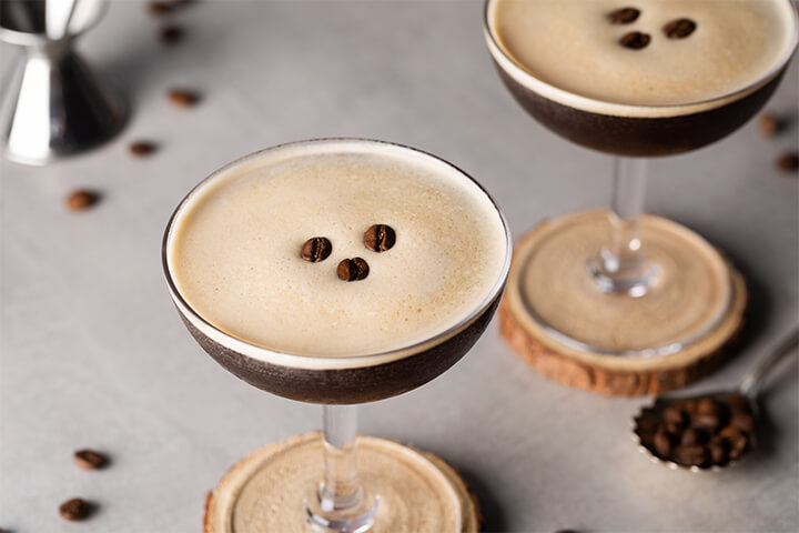 Banana coffee espresso martinis.