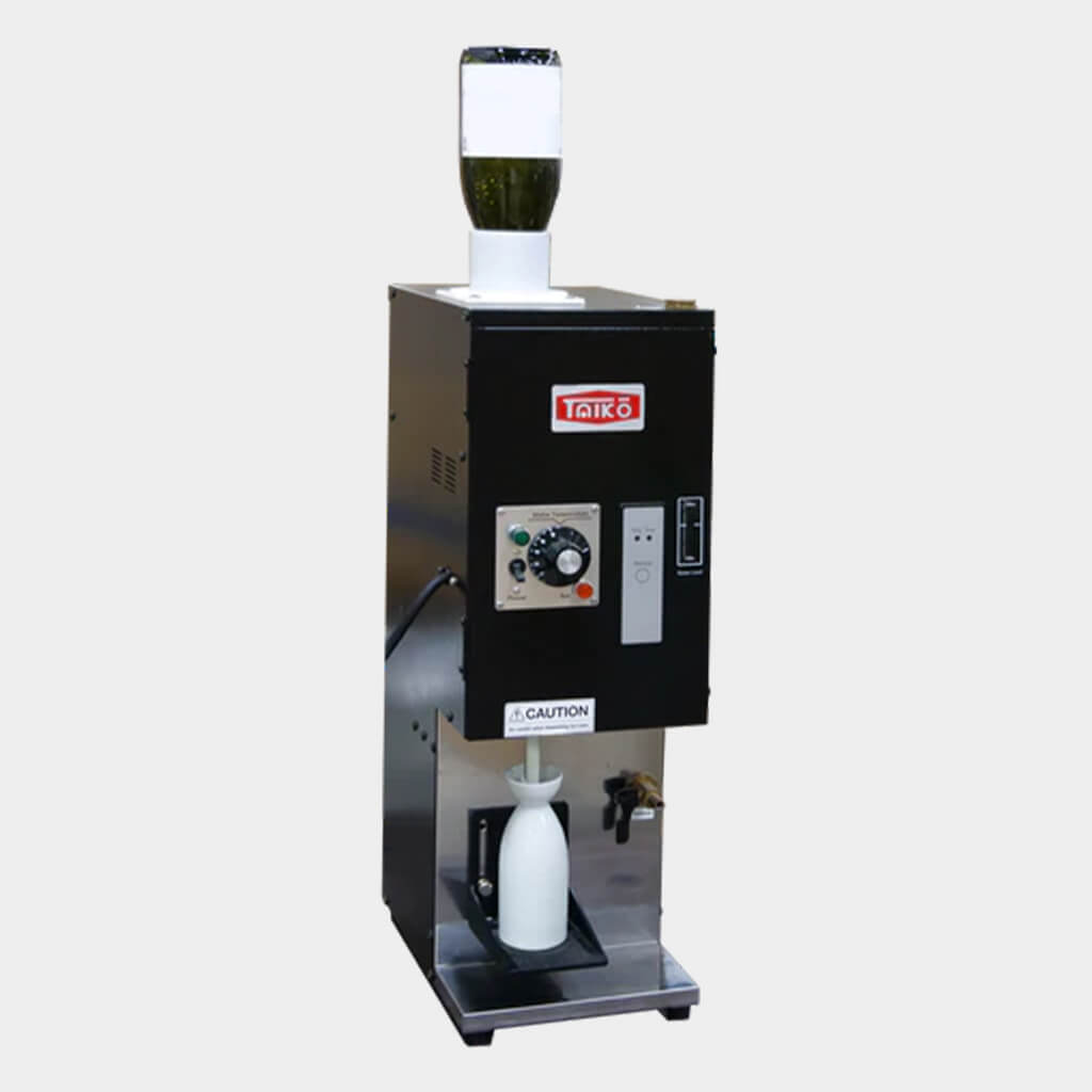 Sake warmer and dispenser.