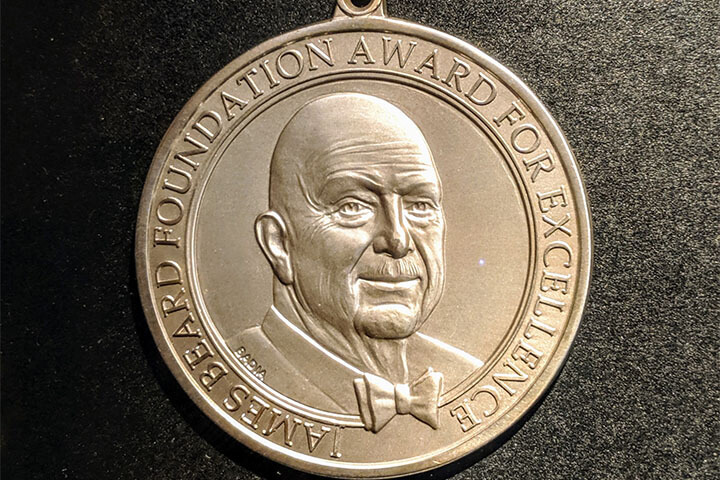 A James Beard award coin.