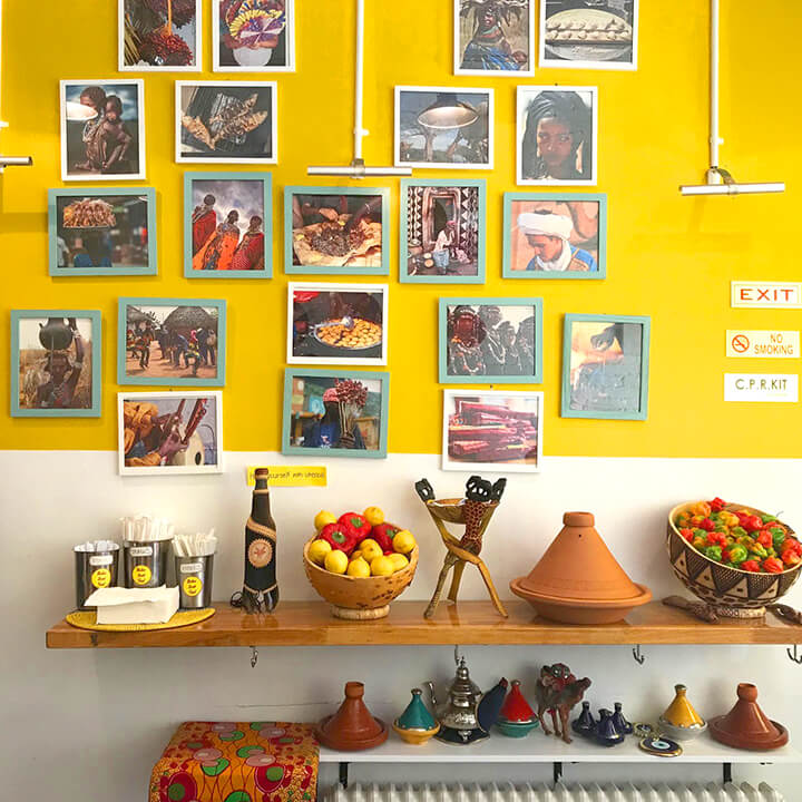 Berber Street Food wall.