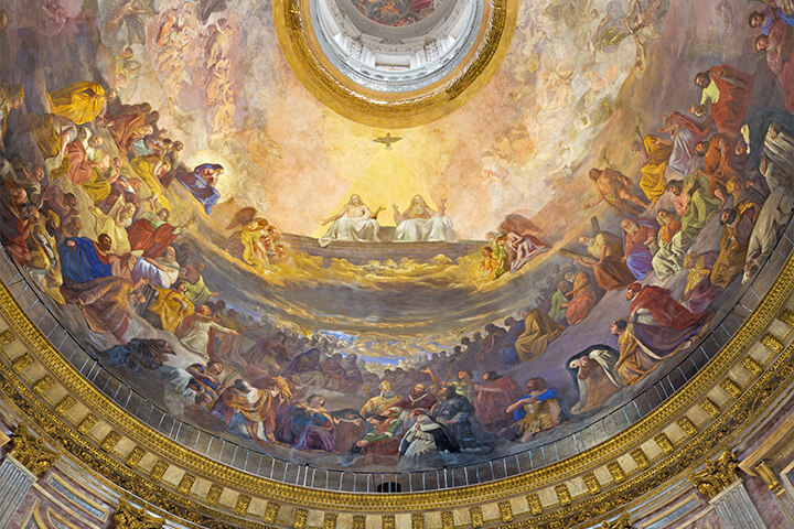 Holy Trinity fresco.