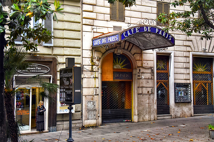 Cafe de Paris in Rome.
