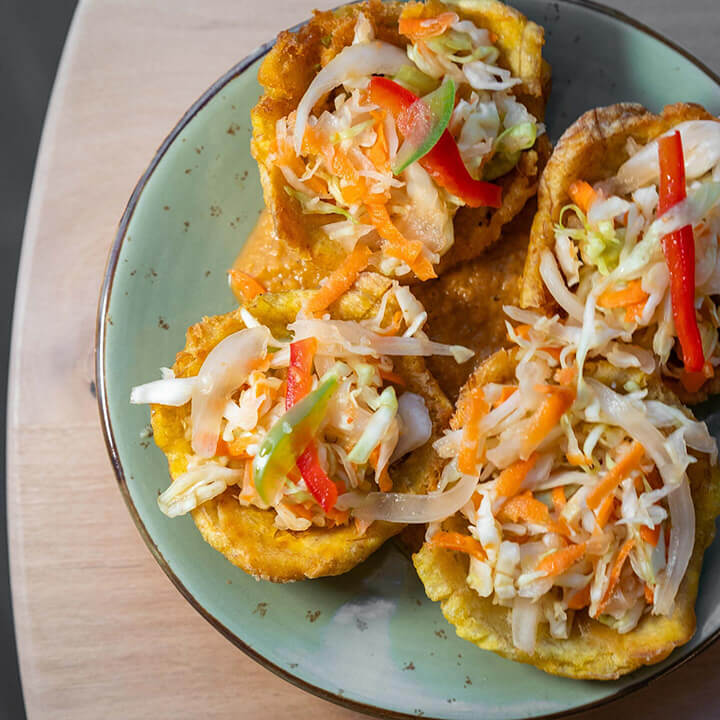 Bright and healthy dish at Flavors From Afar. 