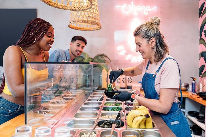 Healthy food and eco-friendly minds. 