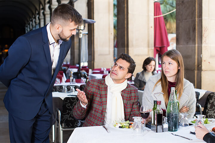 These customers are angry at American tipping standards. 