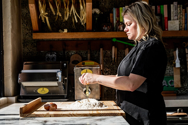 New Italian dining in Texas featuring Chef Leigh Hutchinson of Via Triozzi.