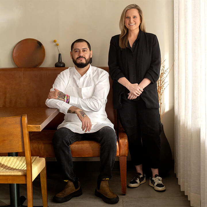 Chef Emmanuel Chavez and co-Owner Megan Maul of Tatemo.