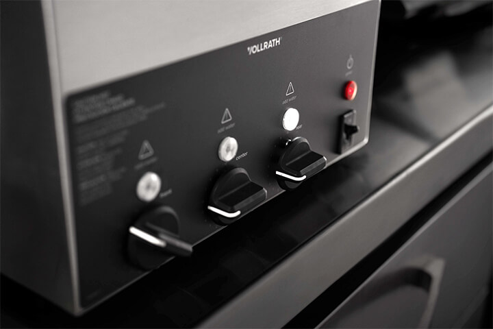 Vollrath's new 3-well rethermalizer has easy access front dials. 
