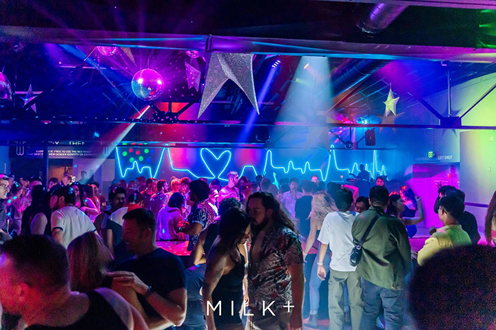 Milk+ dance floor.