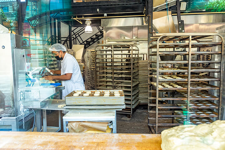 A potassium bromate-free commercial kitchen in California.