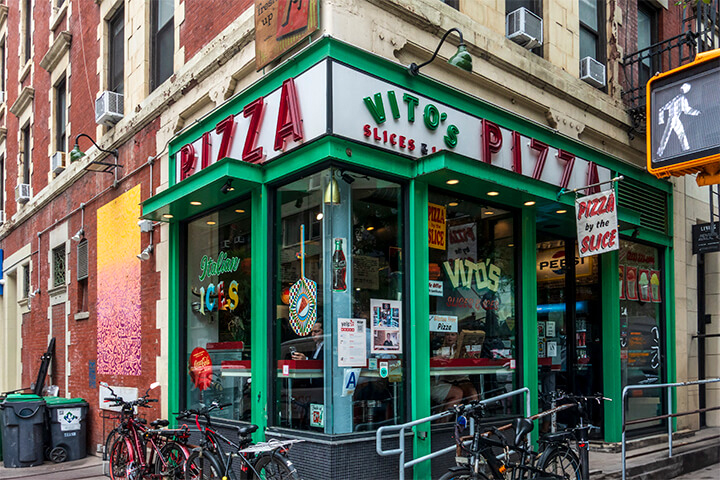 Vito's Pizza in NYC.