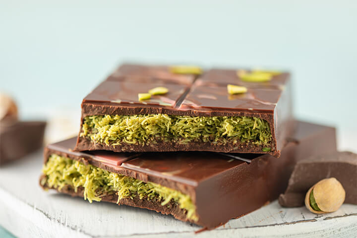 A Dubai chocolate bar. 