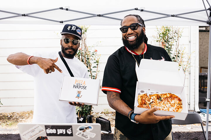 Slim & Husky's was founded on a single mission: to create community in underserved areas around pizza, art, and music.