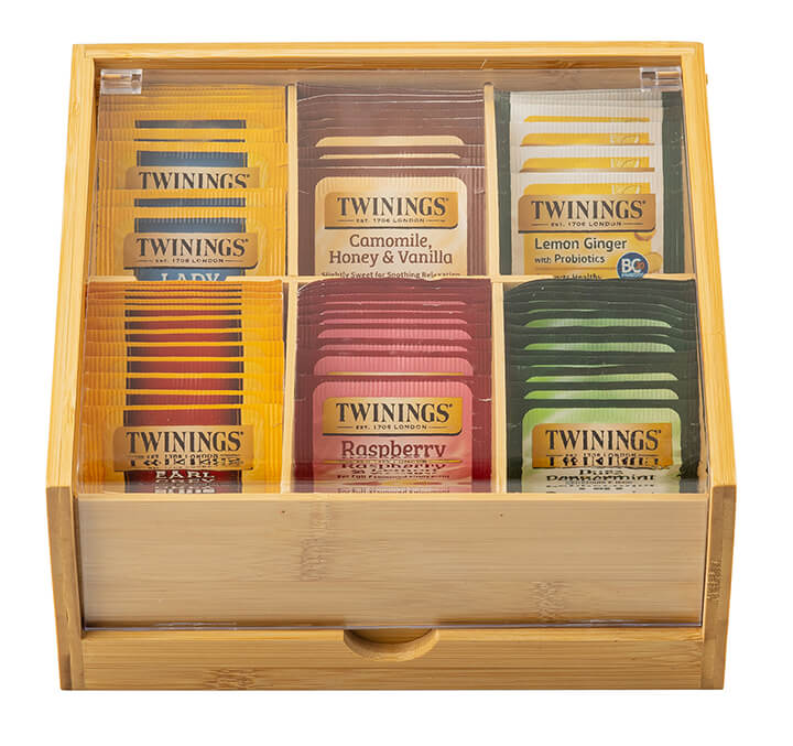 Wooden tea box.