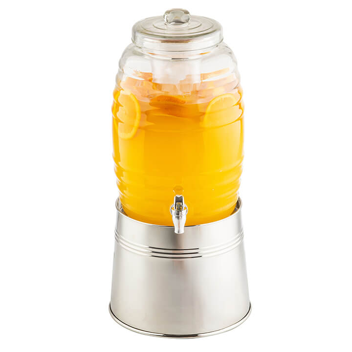 Stainless steel beverage base.