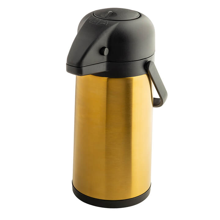 Gold airpot by TableCraft.