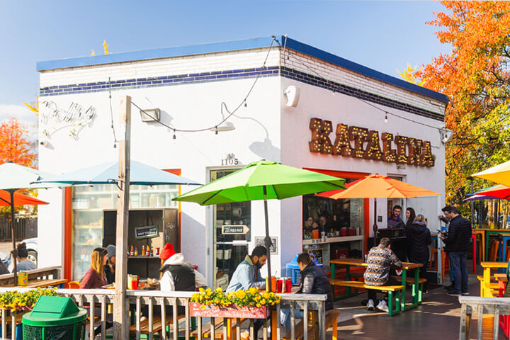Katalina’s Harrison West location in Columbus, OH operates in a 100-year-old gas station.