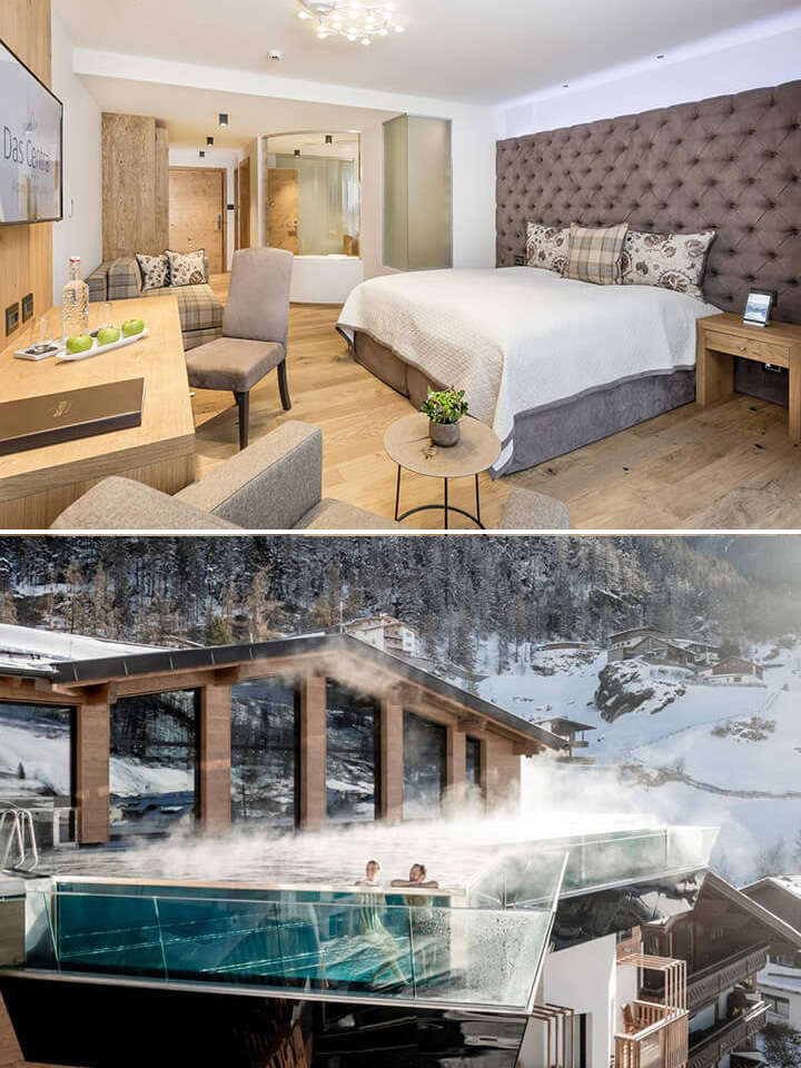 Das Central, interior and exterior views.