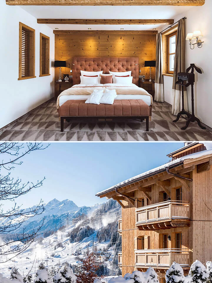 Hotel Tannenhof, located in Austria's Tyrolean Alps.