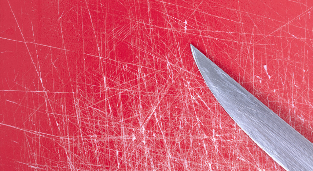 header cutting board knife