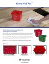 San Jamar Kleen-Pail Pro Sanitizer Buckets 6-Quart Red (Pack Of 12) - Commercial Cleaning Pails